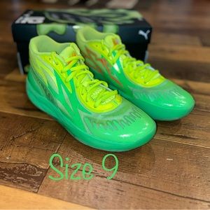 Puma MB.02 X Nickelodeon Slime Fluor Green Shoes- Size 9